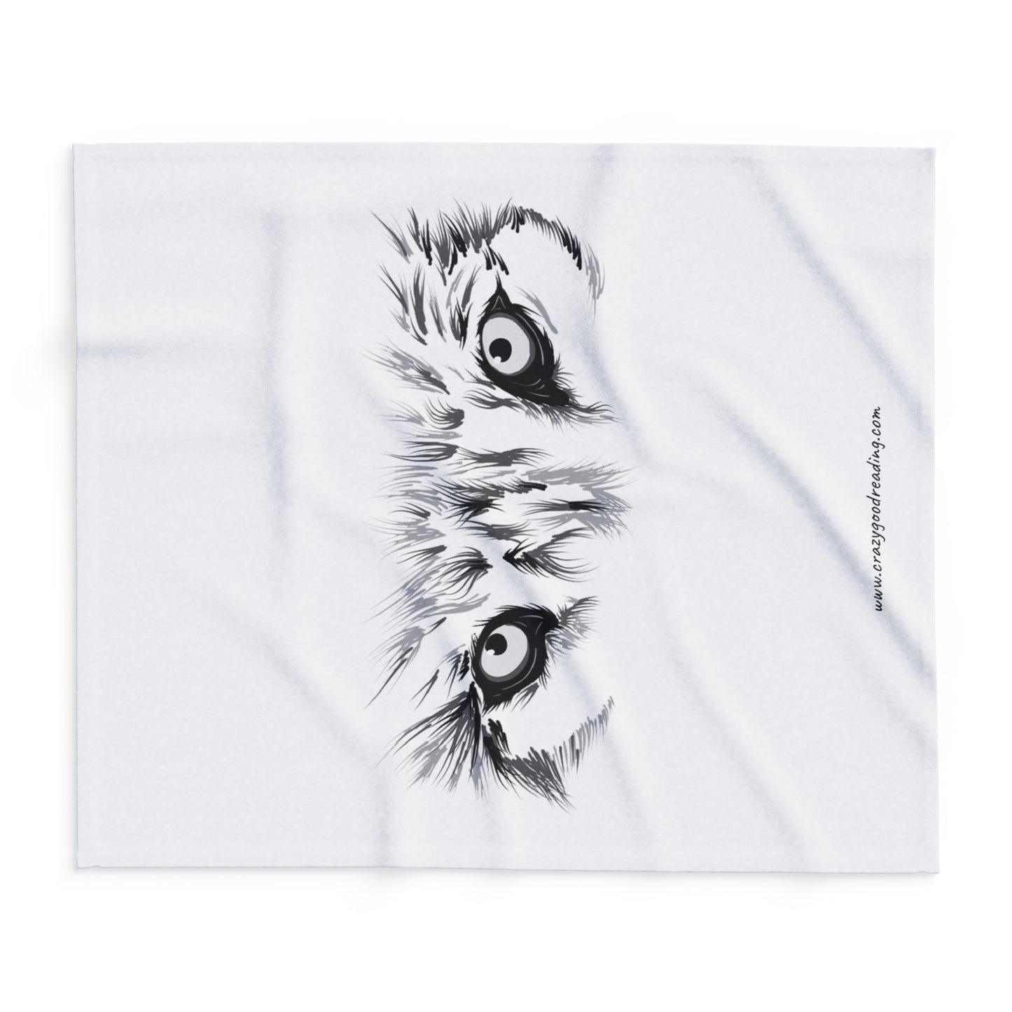 Arctic Fleece Blanket "Wolf Eyes"