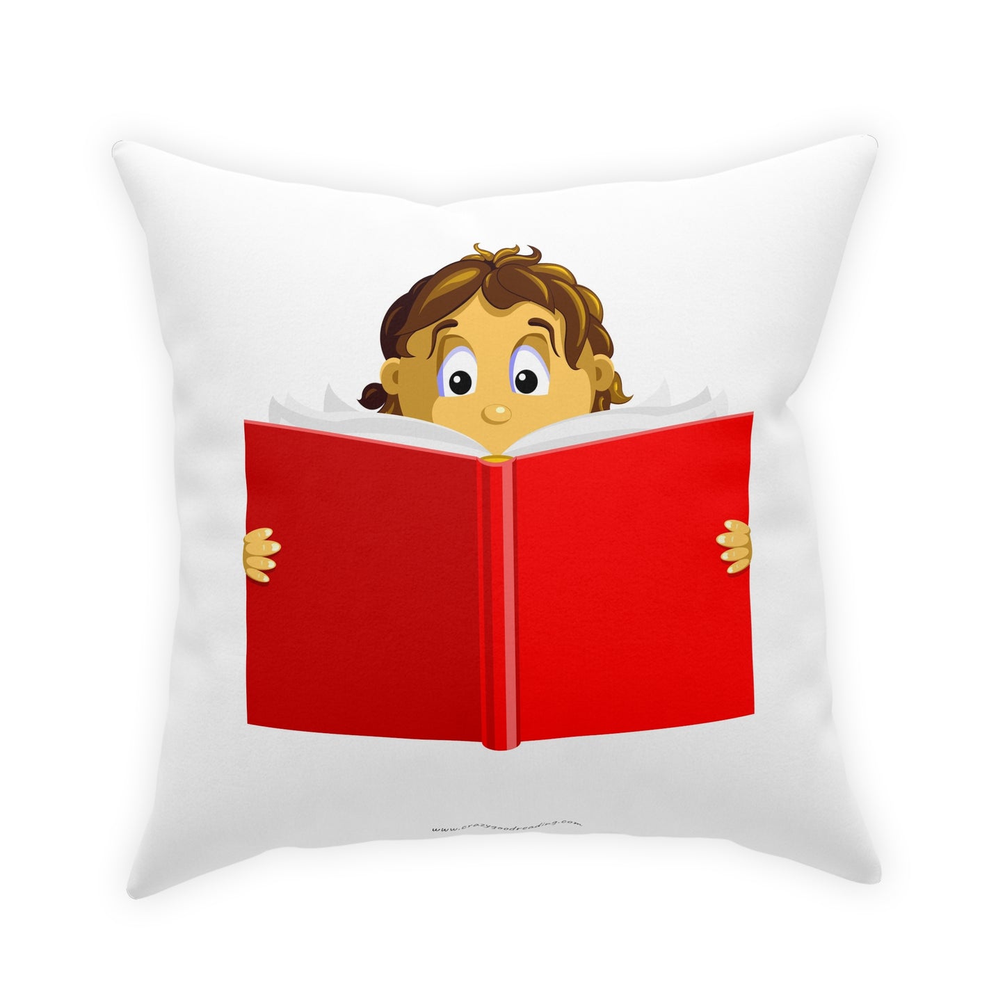 Broadcloth Pillow Girl Reading