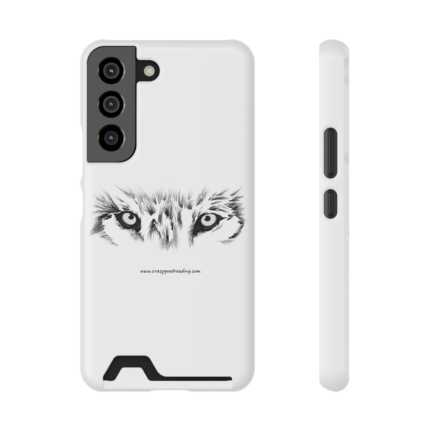 Phone Case With Card Holder "Wolf Eyes"