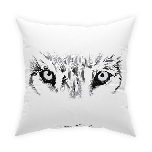 Broadcloth Pillow Wolf Eyes