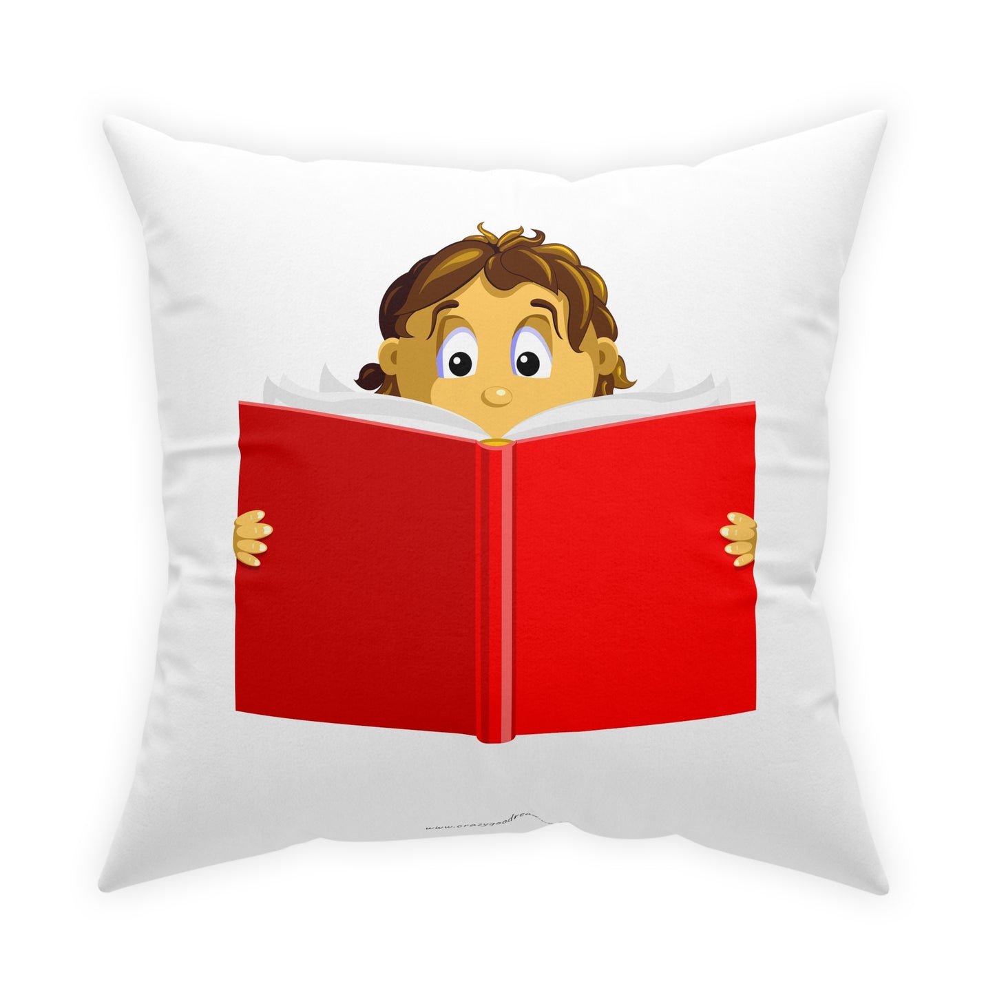 Broadcloth Pillow Girl Reading