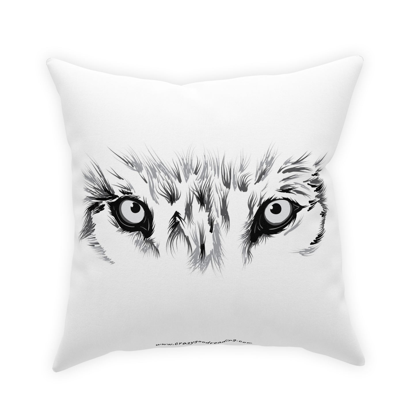 Broadcloth Pillow Wolf Eyes