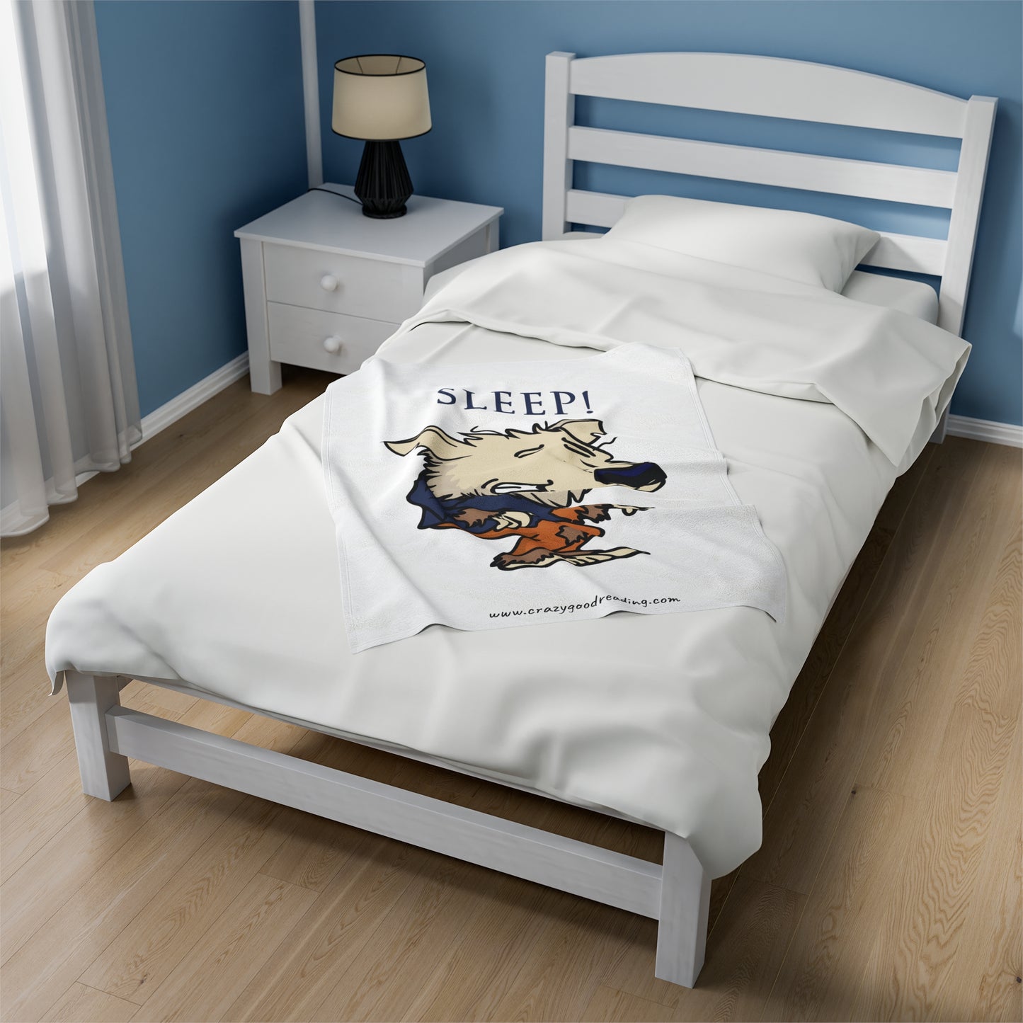 Velveteen Plush Blanket "Sleep"