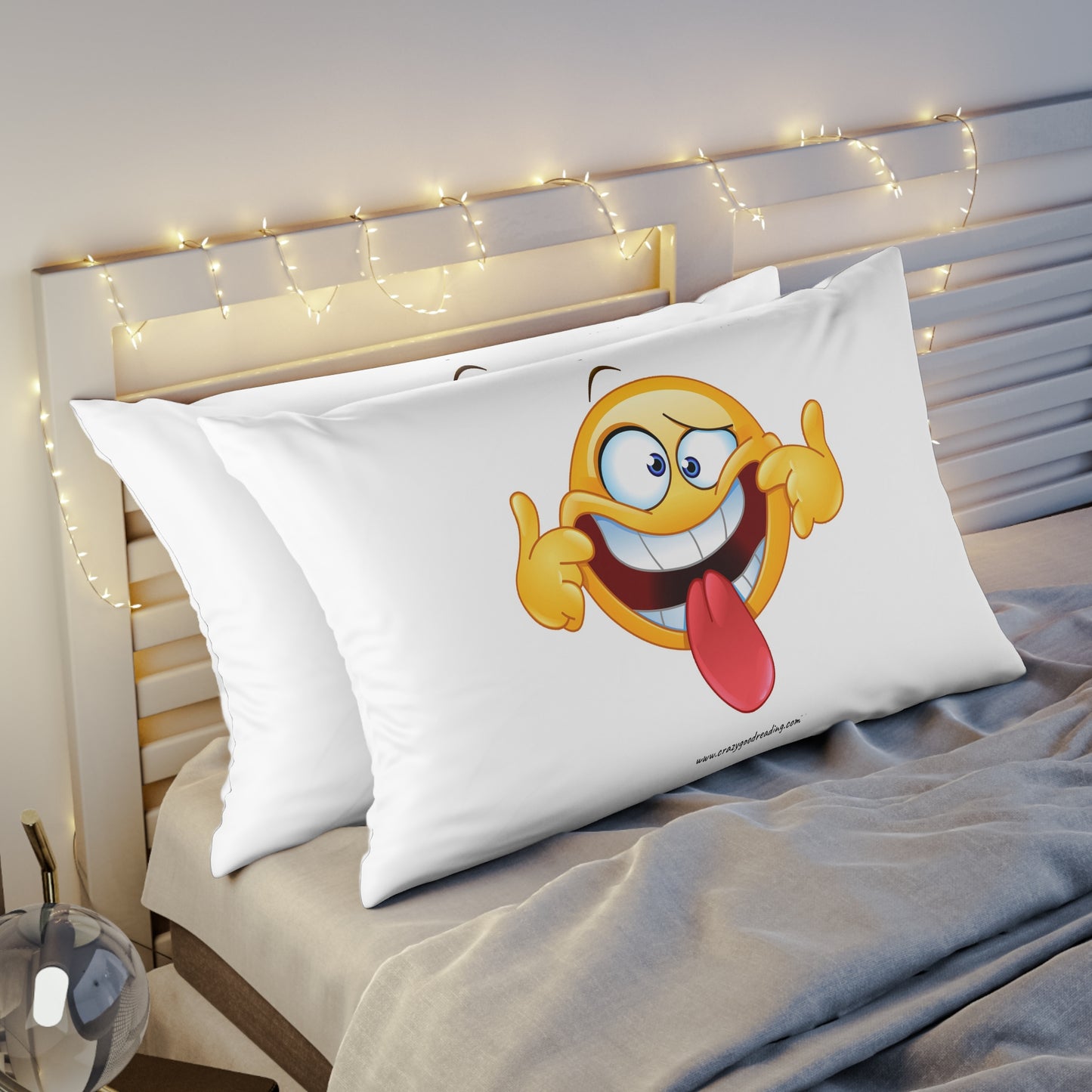 Pillow Sham: Goofy Smiley Face