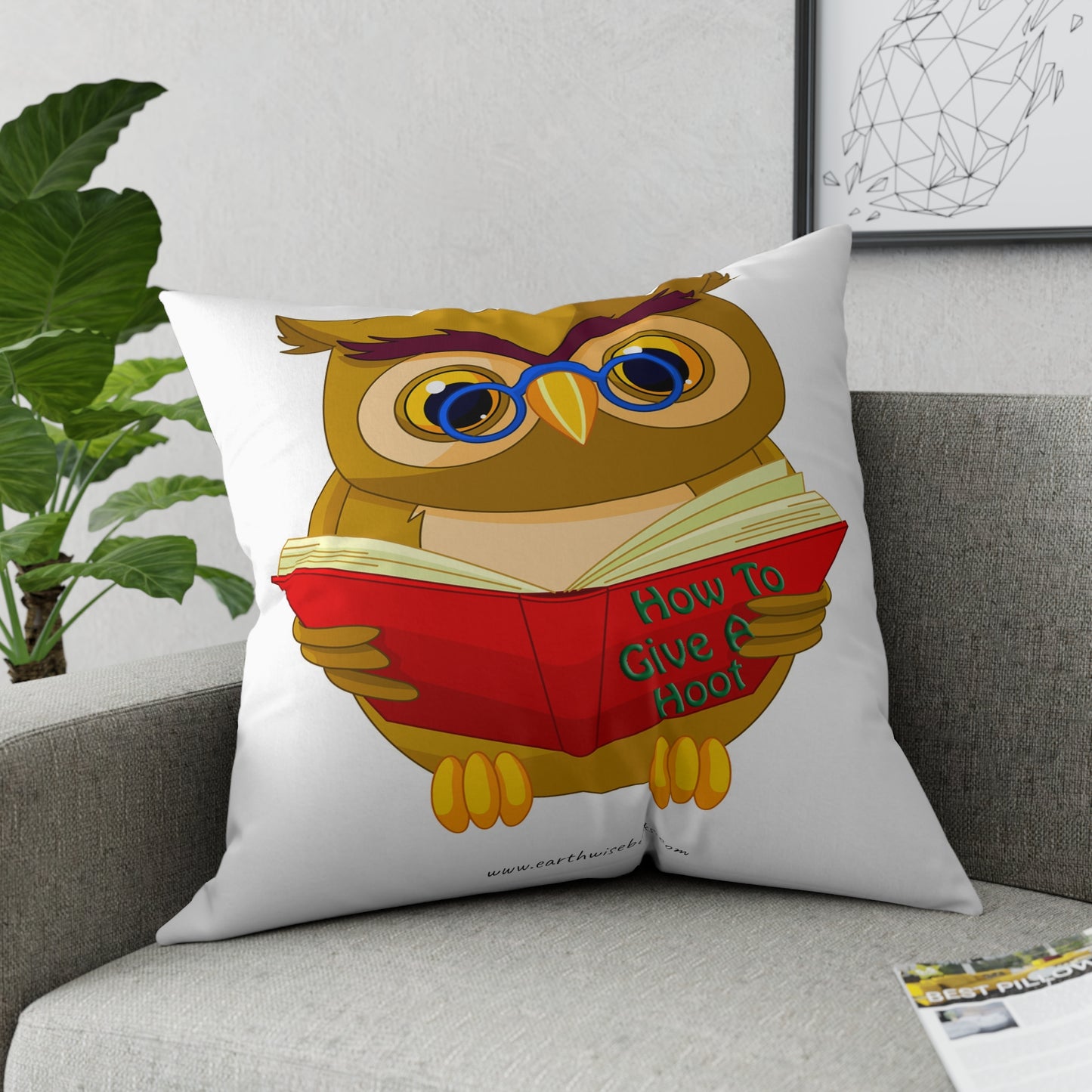 Broadcloth Pillow How to Give a Hoot