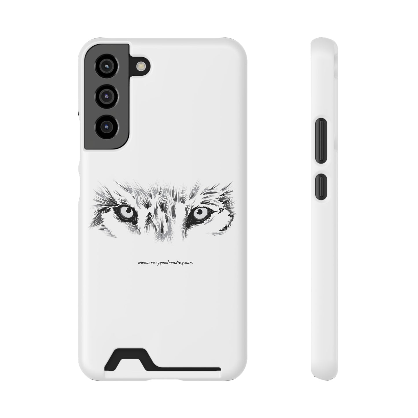 Phone Case With Card Holder "Wolf Eyes"