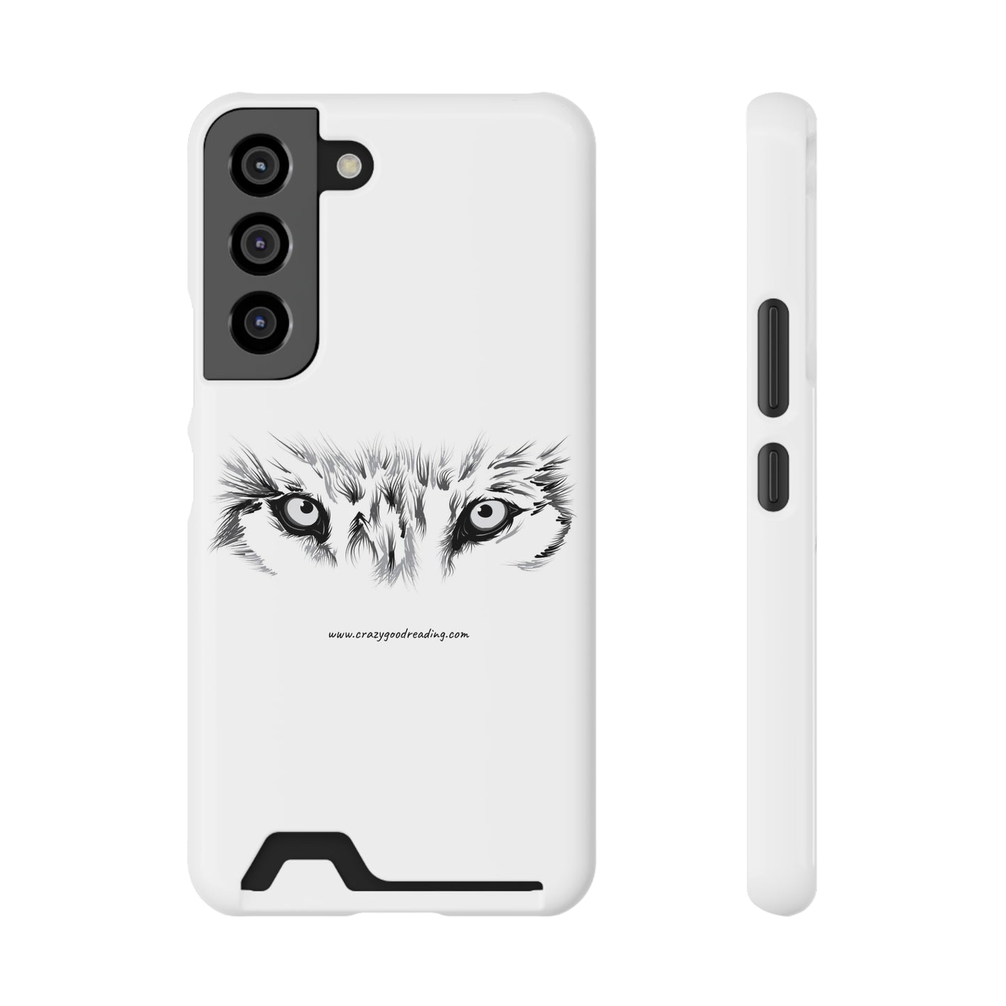 Phone Case With Card Holder "Wolf Eyes"