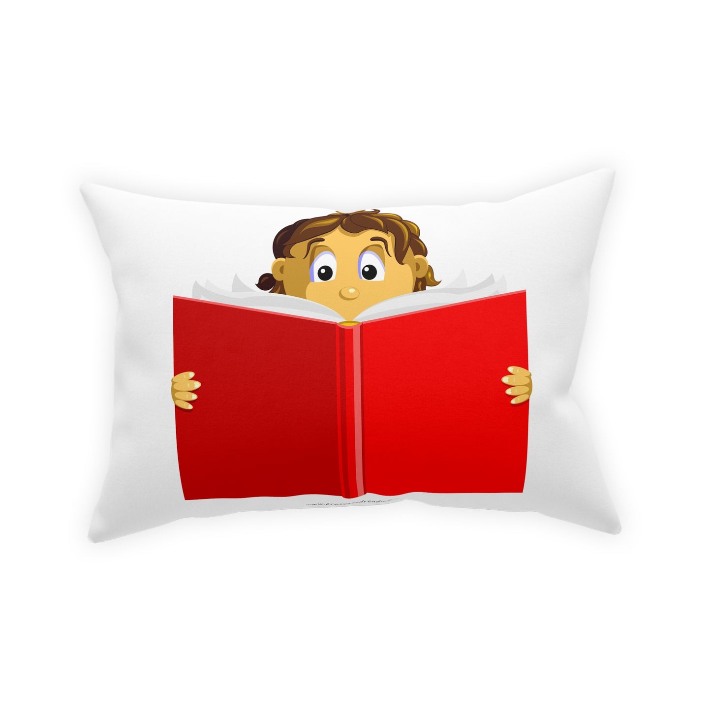 Broadcloth Pillow Girl Reading