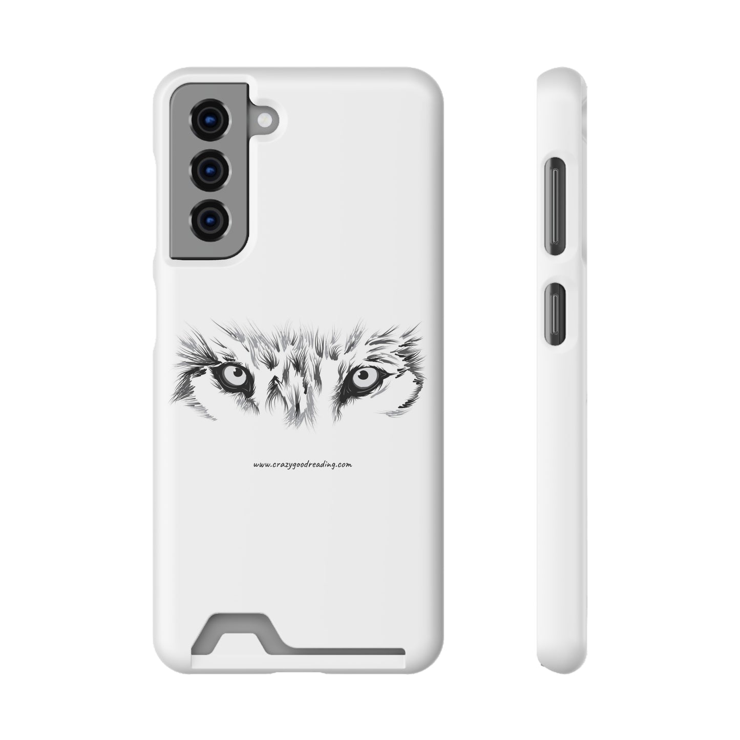 Phone Case With Card Holder "Wolf Eyes"