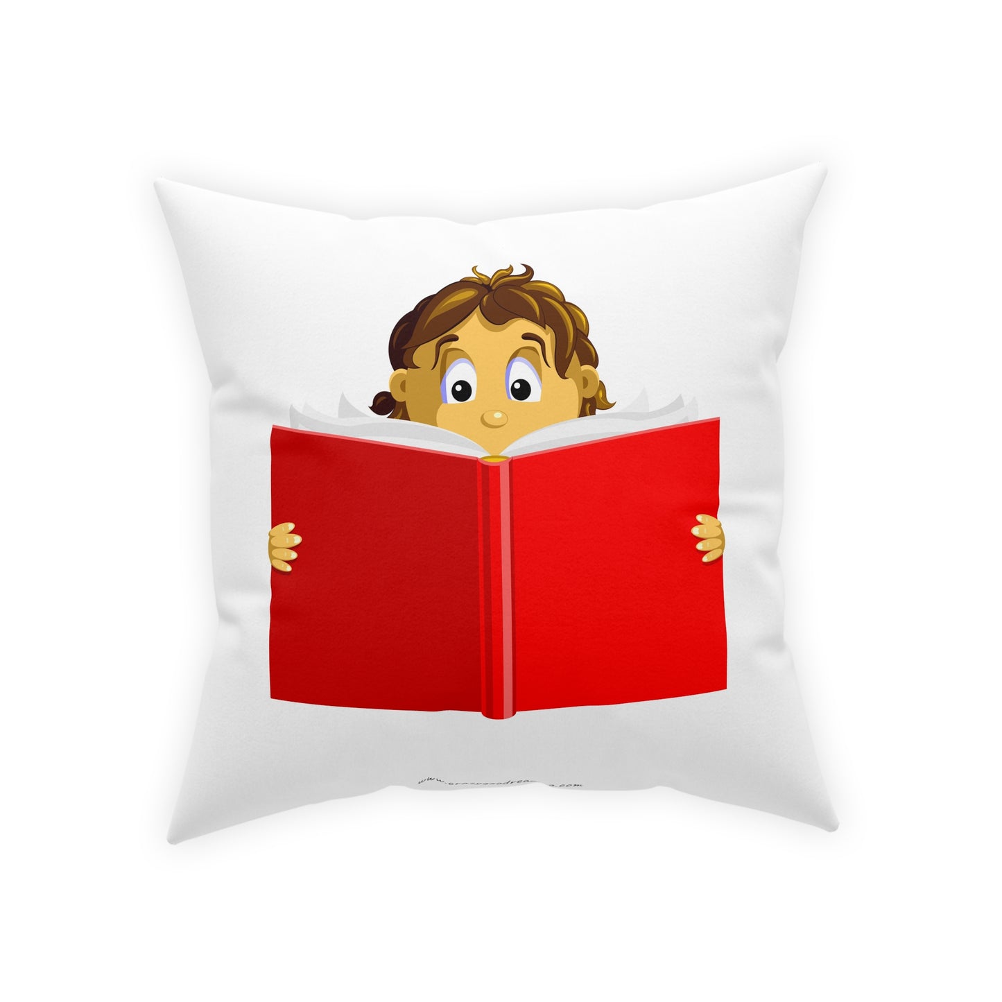 Broadcloth Pillow Girl Reading