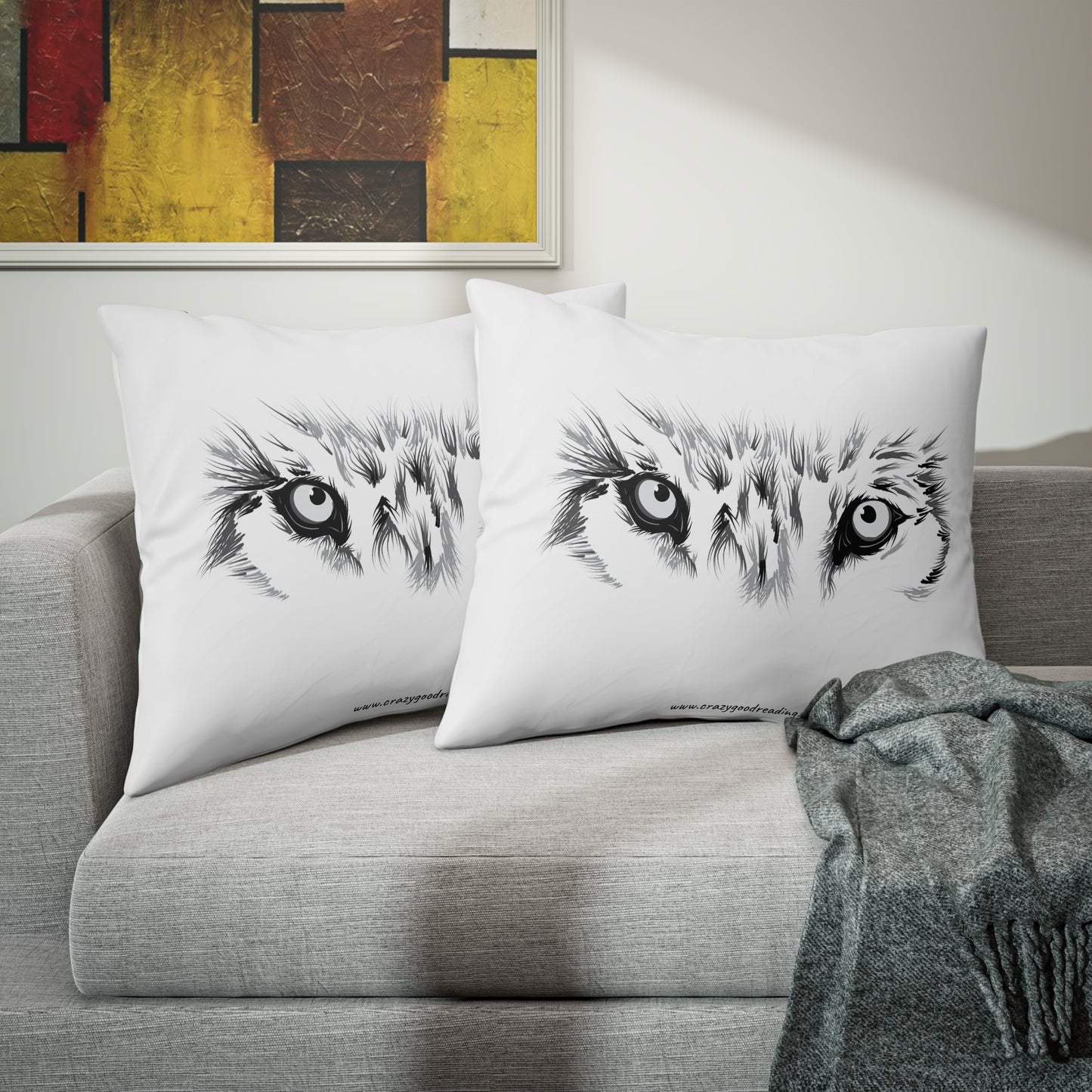 Pillow Sham Wolf Eyes