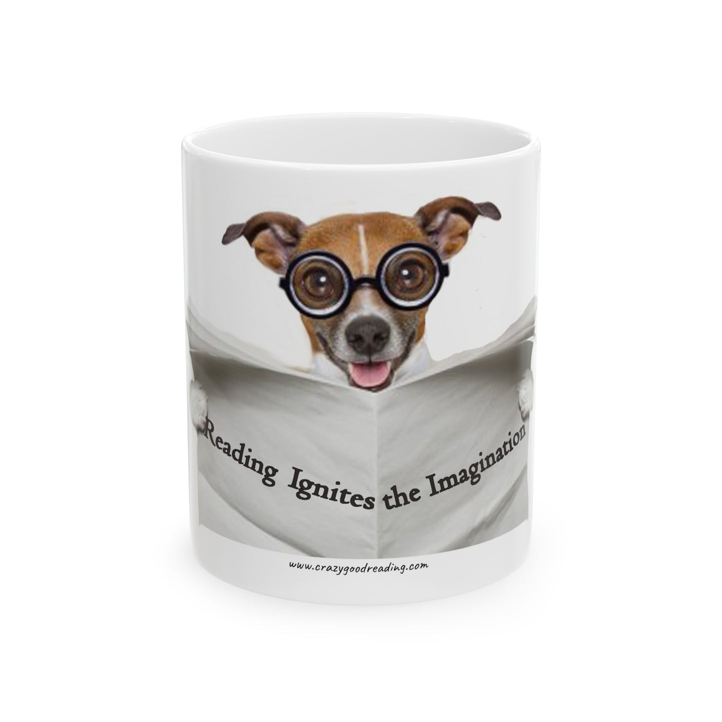 Ceramic Mug, 11oz :Reading Ignites Imagination