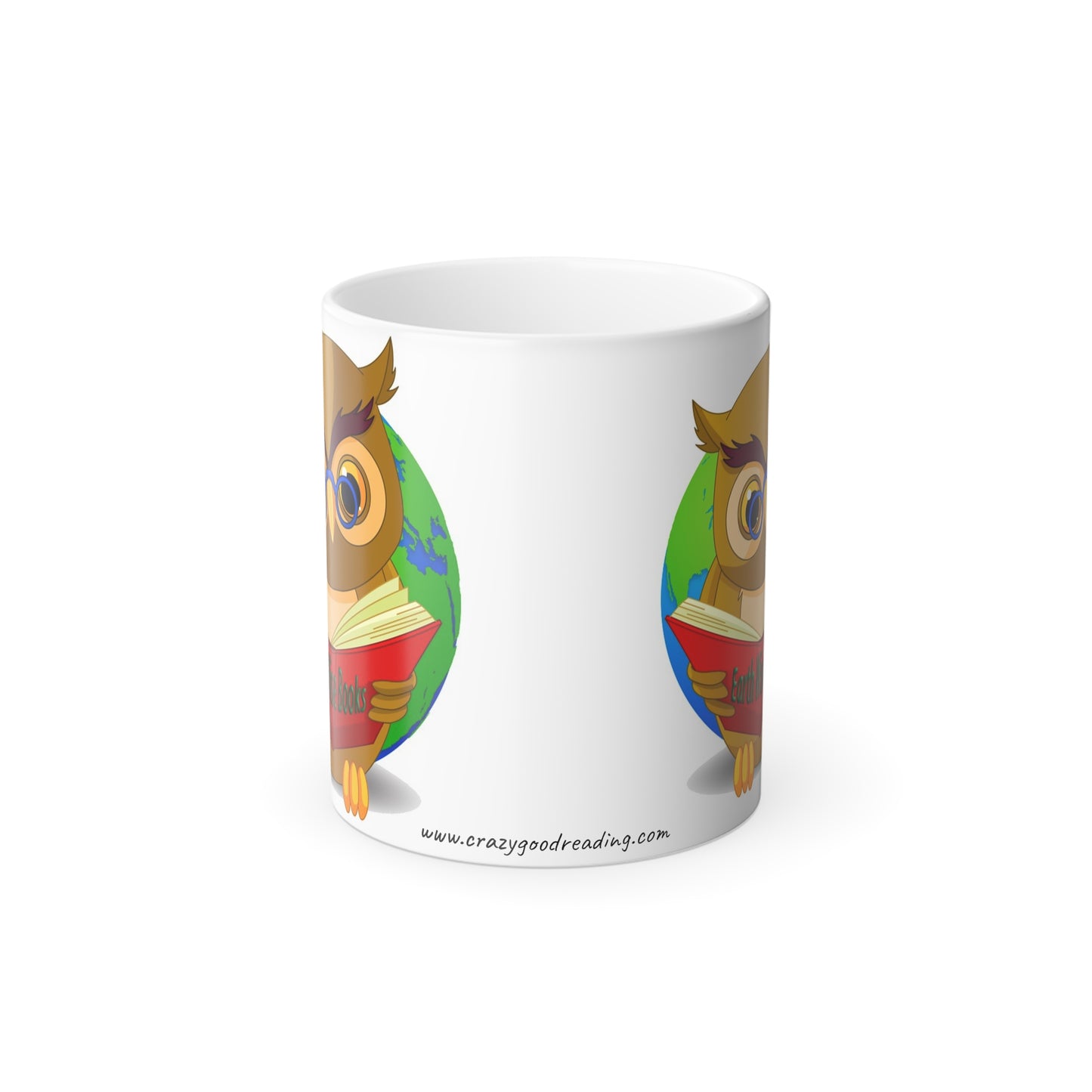 Color Morphing Mug, 11oz "Earth Wise Books"