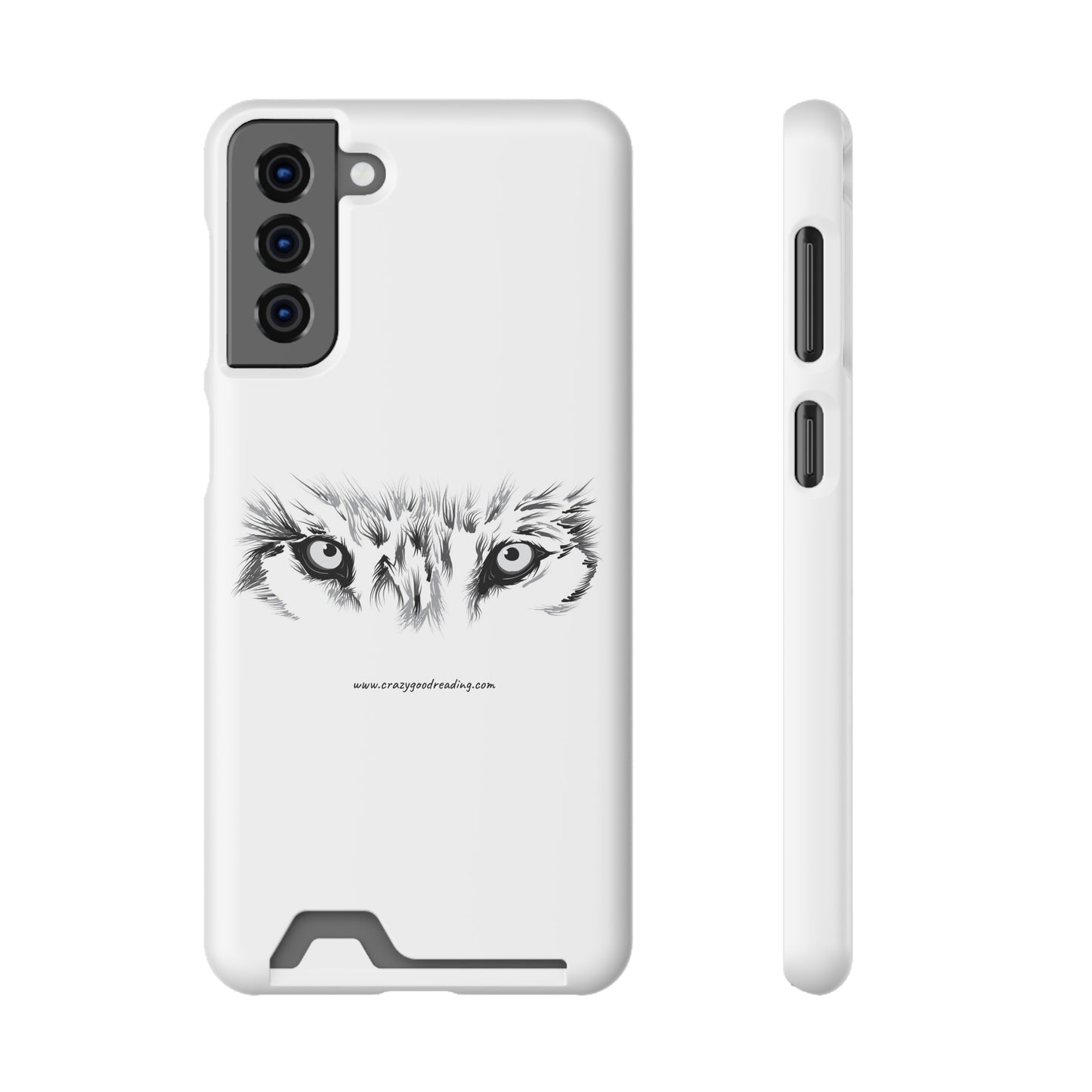 Phone Case With Card Holder "Wolf Eyes"