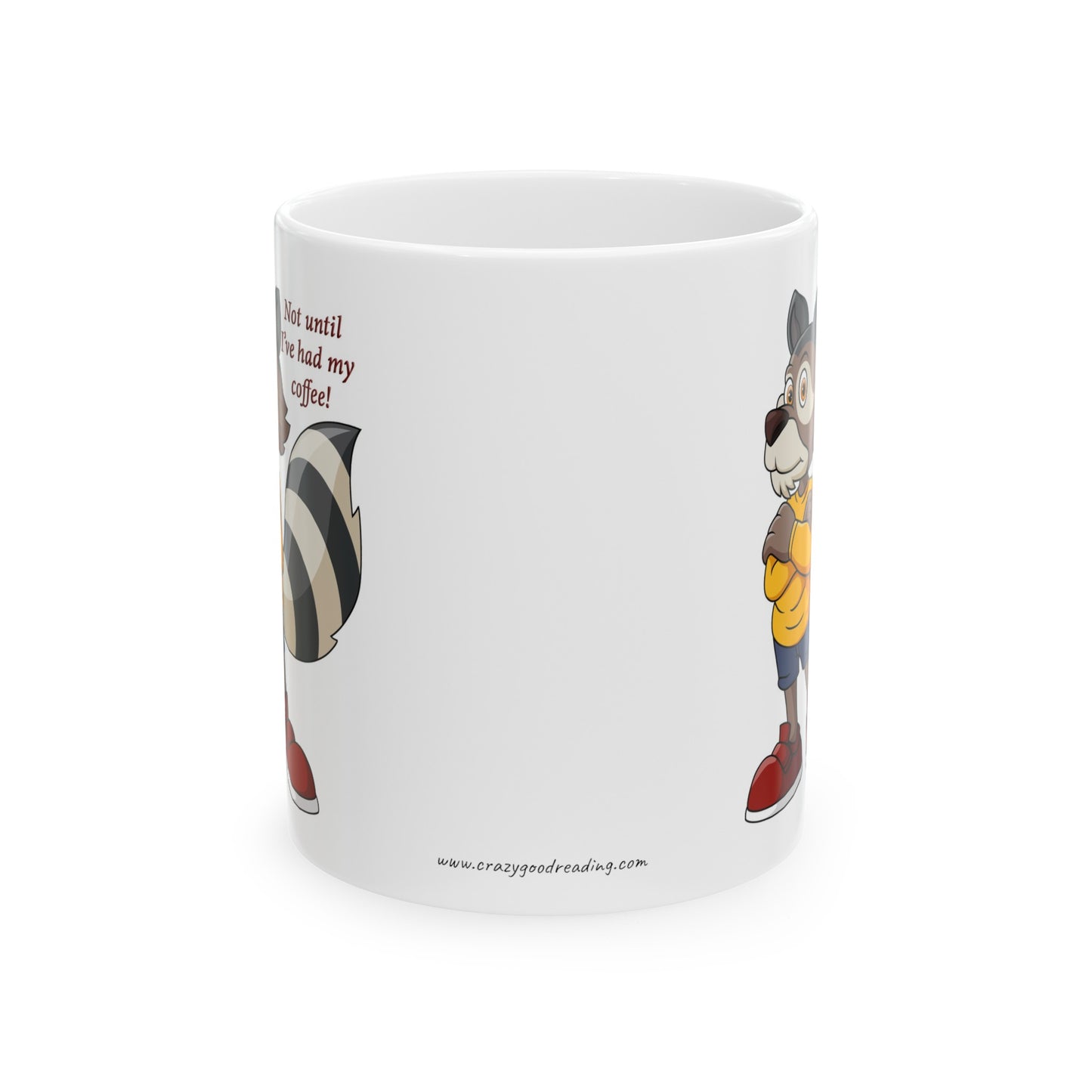 Ceramic Mug, 11oz "Not until I've had my coffee" -Fox