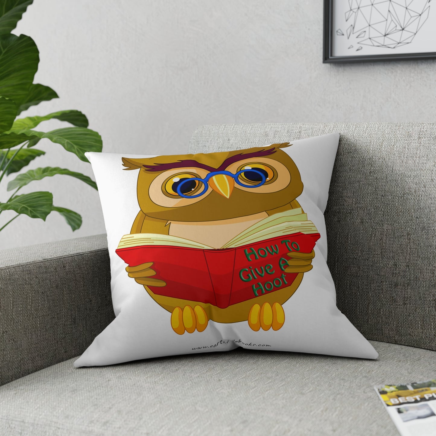 Broadcloth Pillow How to Give a Hoot