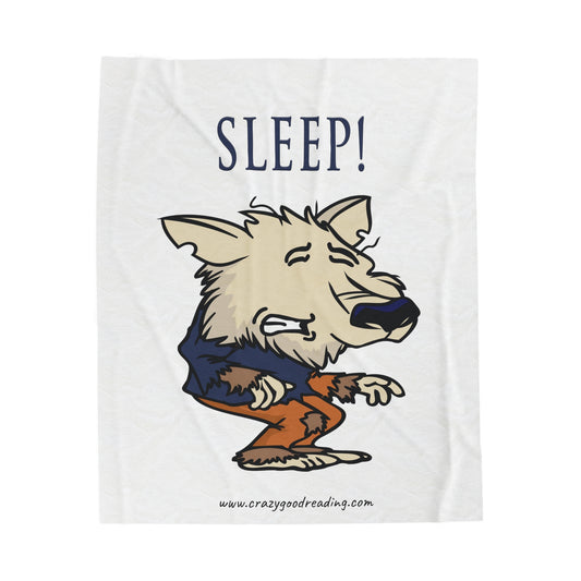 Velveteen Plush Blanket "Sleep"