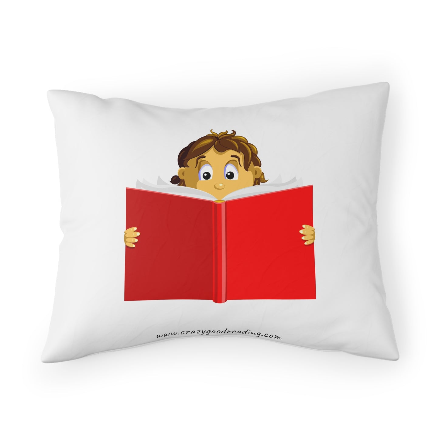 Pillow Sham Girl Reading