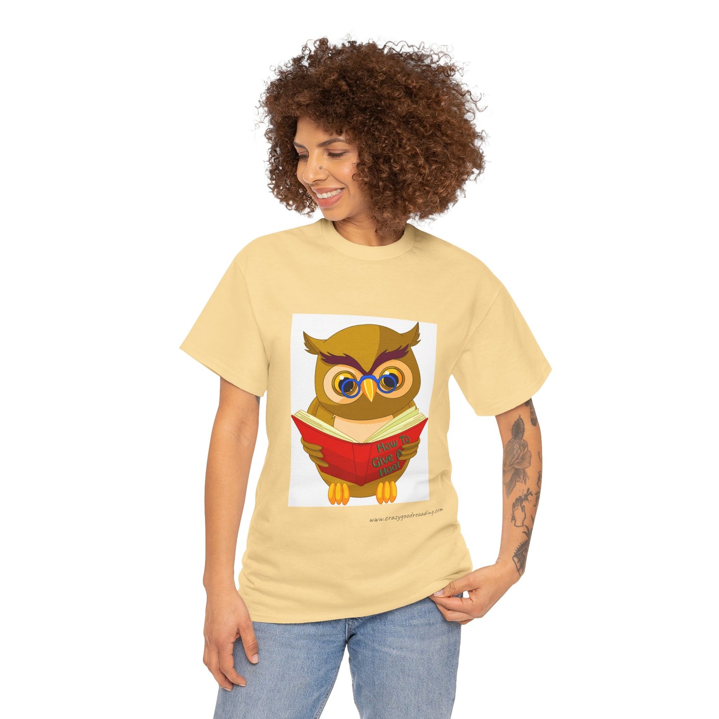 Unisex Heavy Cotton Tee "Owl"