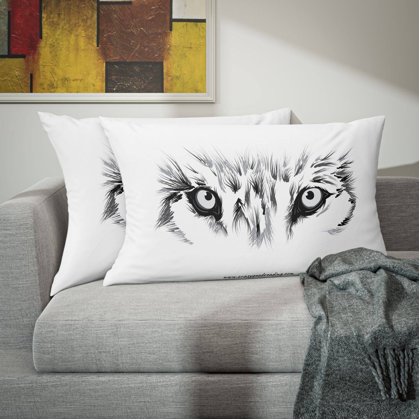 Pillow Sham Wolf Eyes