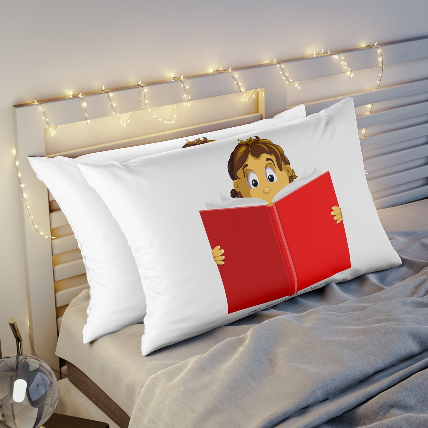 Pillow Sham Girl Reading