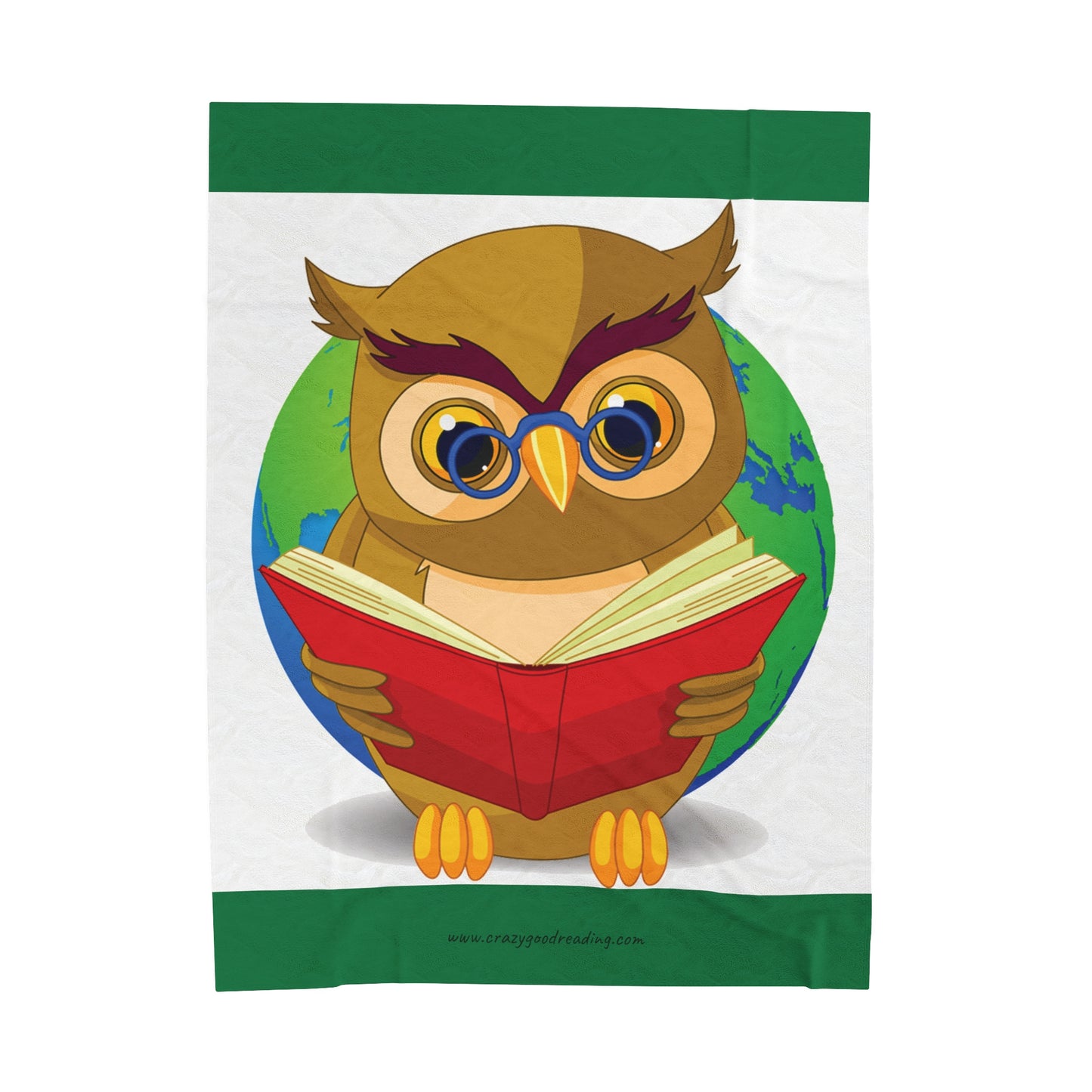 Velveteen Plush Blanket  Owl and Earth logo