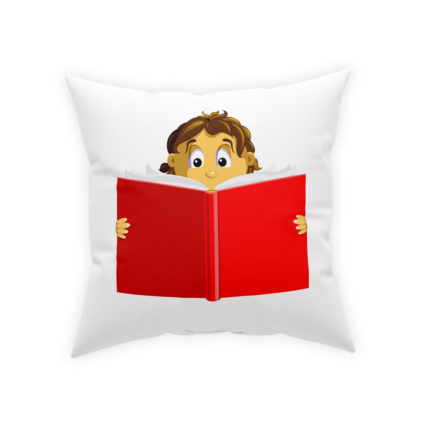 Broadcloth Pillow Girl Reading