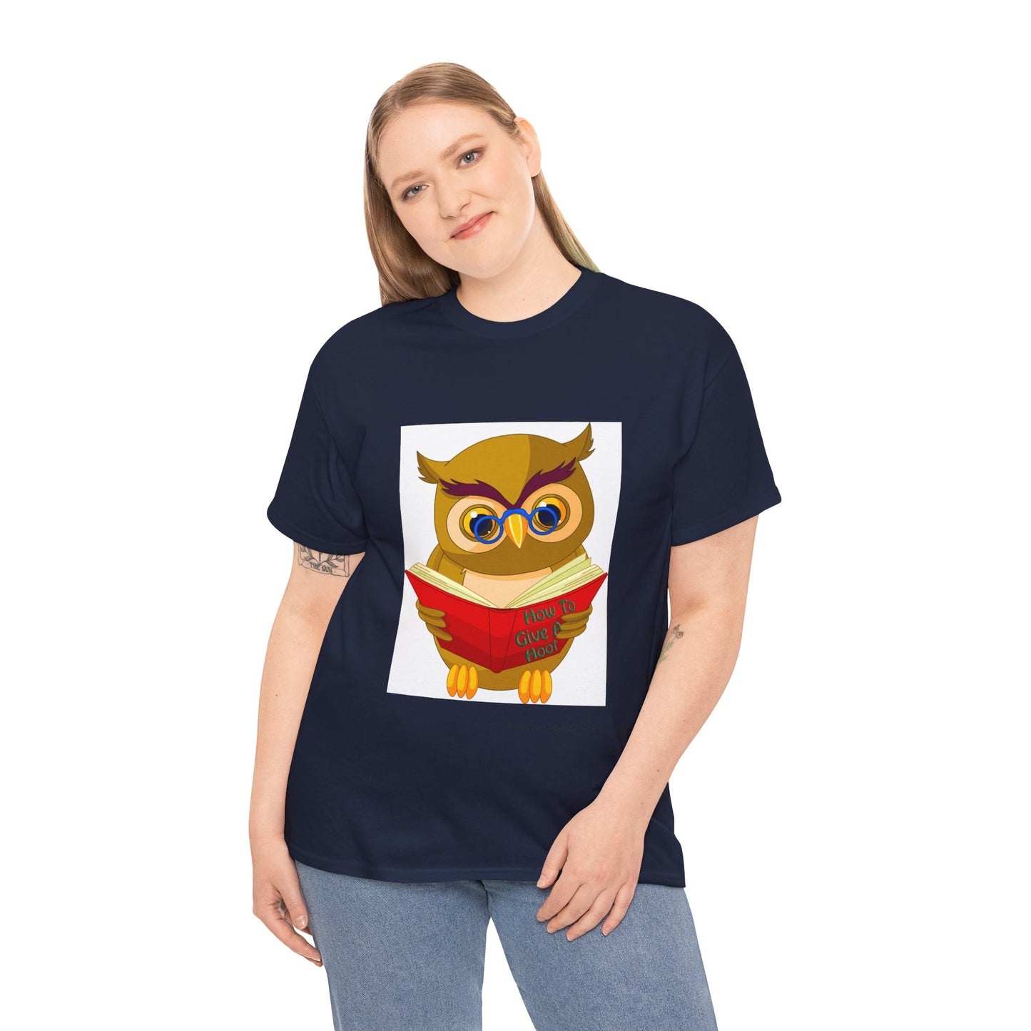 Unisex Heavy Cotton Tee "Owl"