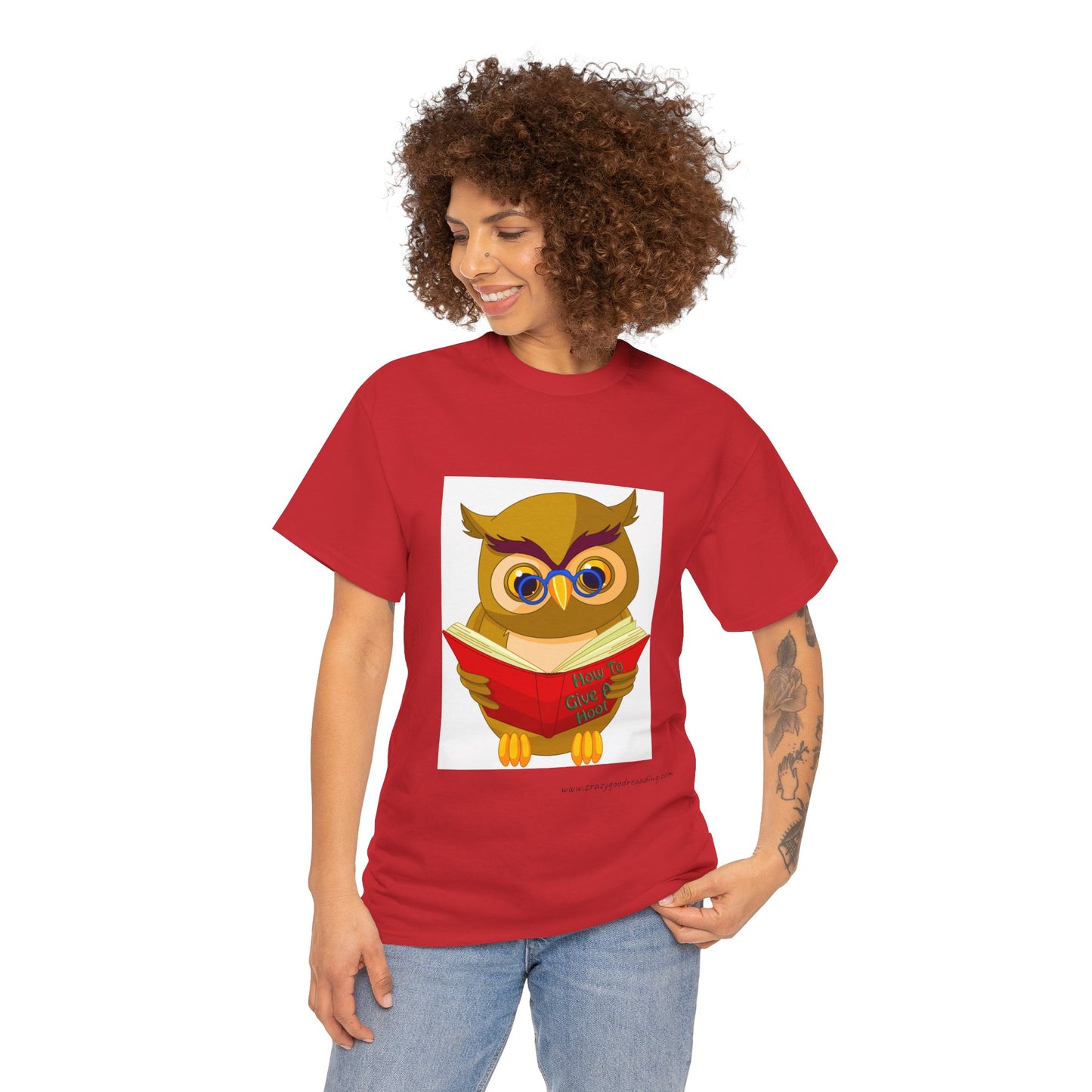 Unisex Heavy Cotton Tee "Owl"