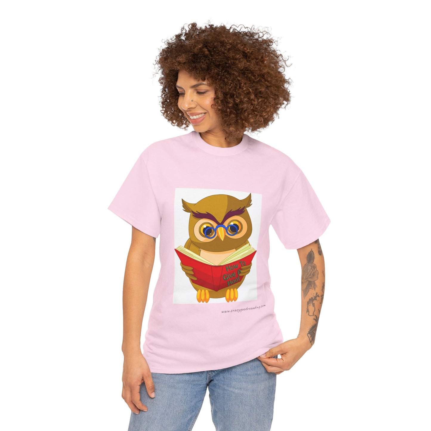 Unisex Heavy Cotton Tee "Owl"