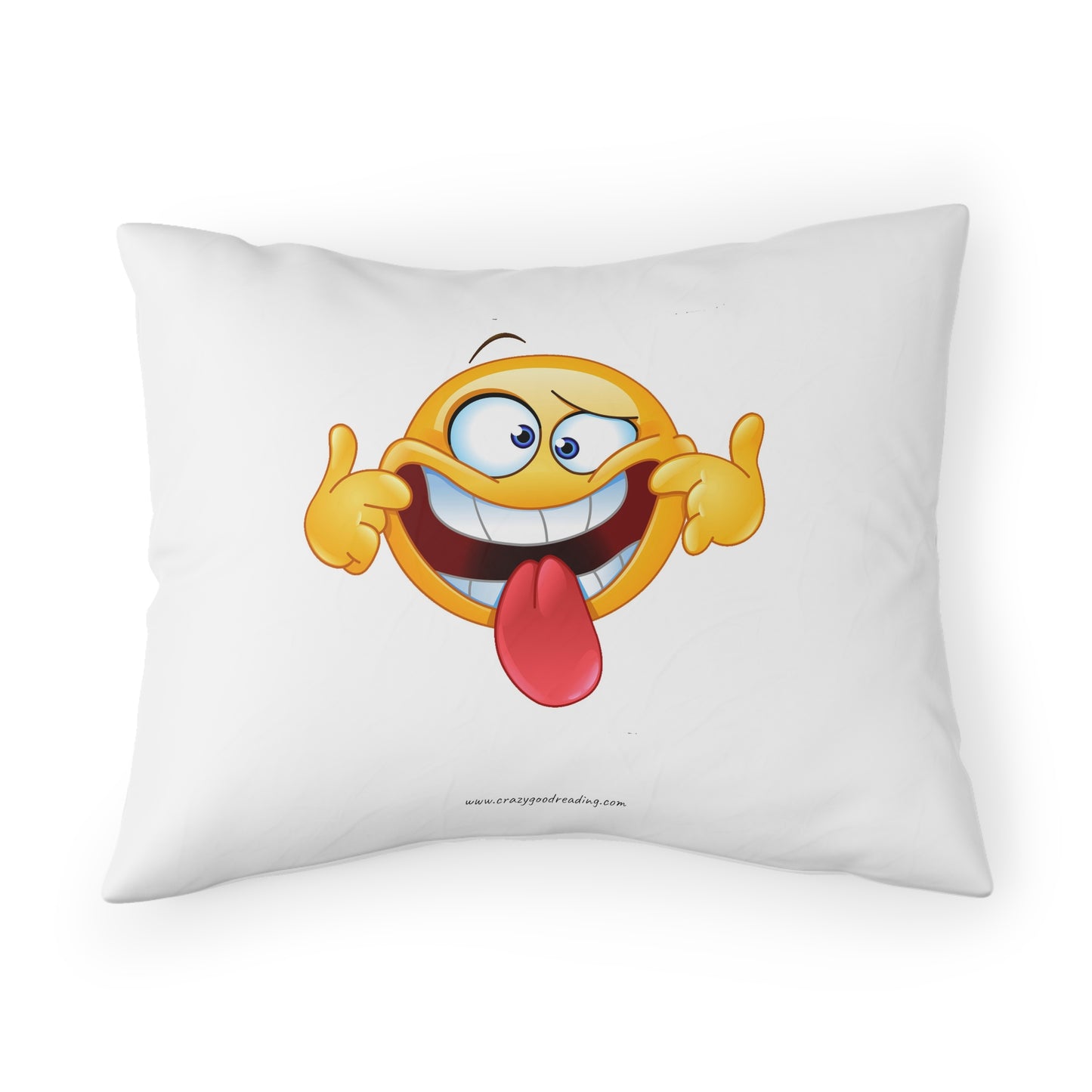 Pillow Sham: Goofy Smiley Face