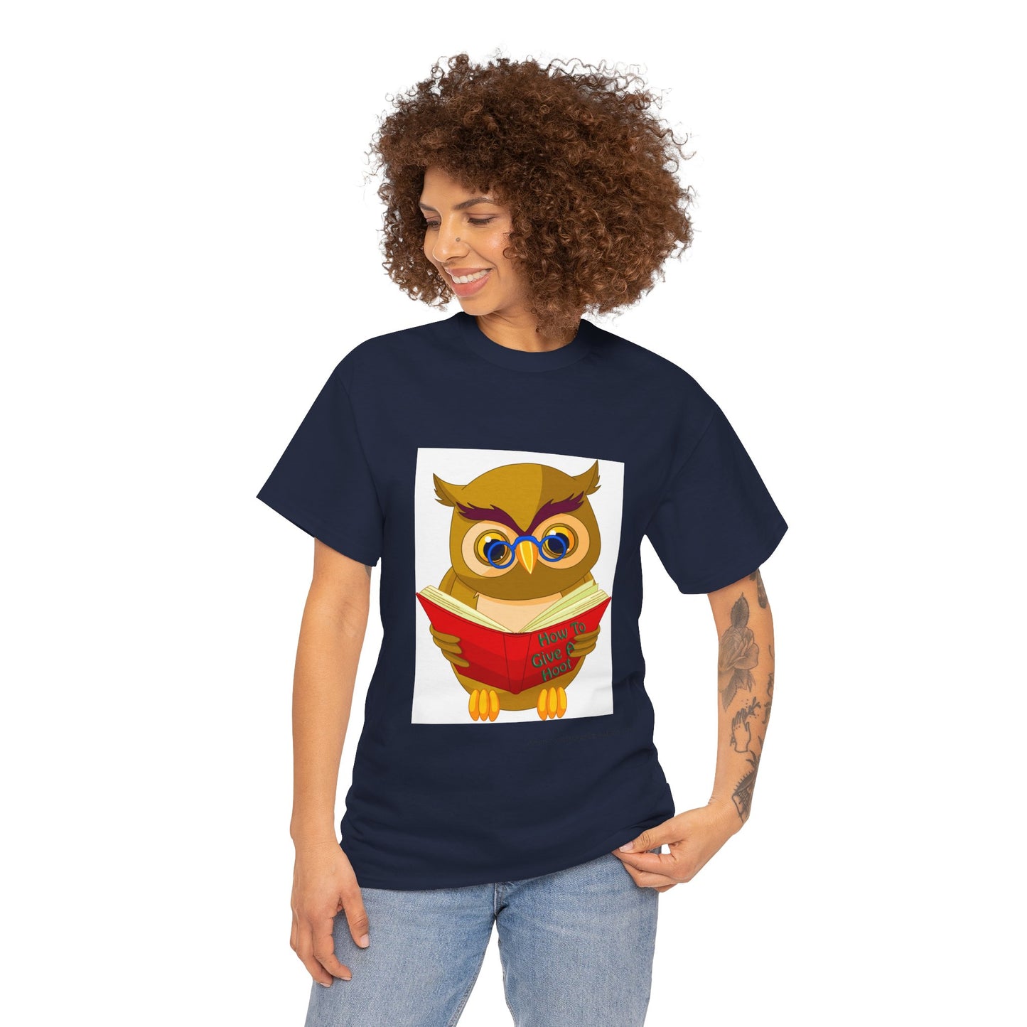 Unisex Heavy Cotton Tee "Owl"