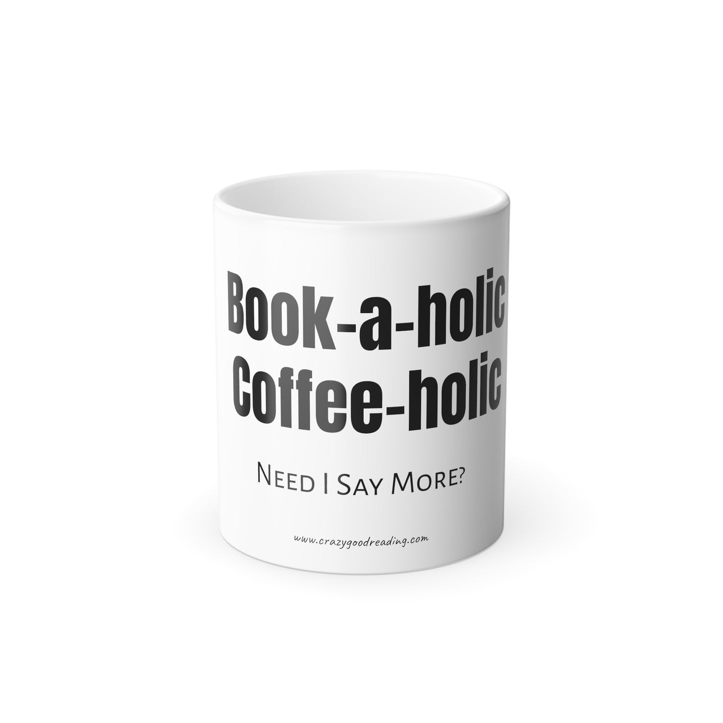 Color Morphing Mug, 11oz Book a holic