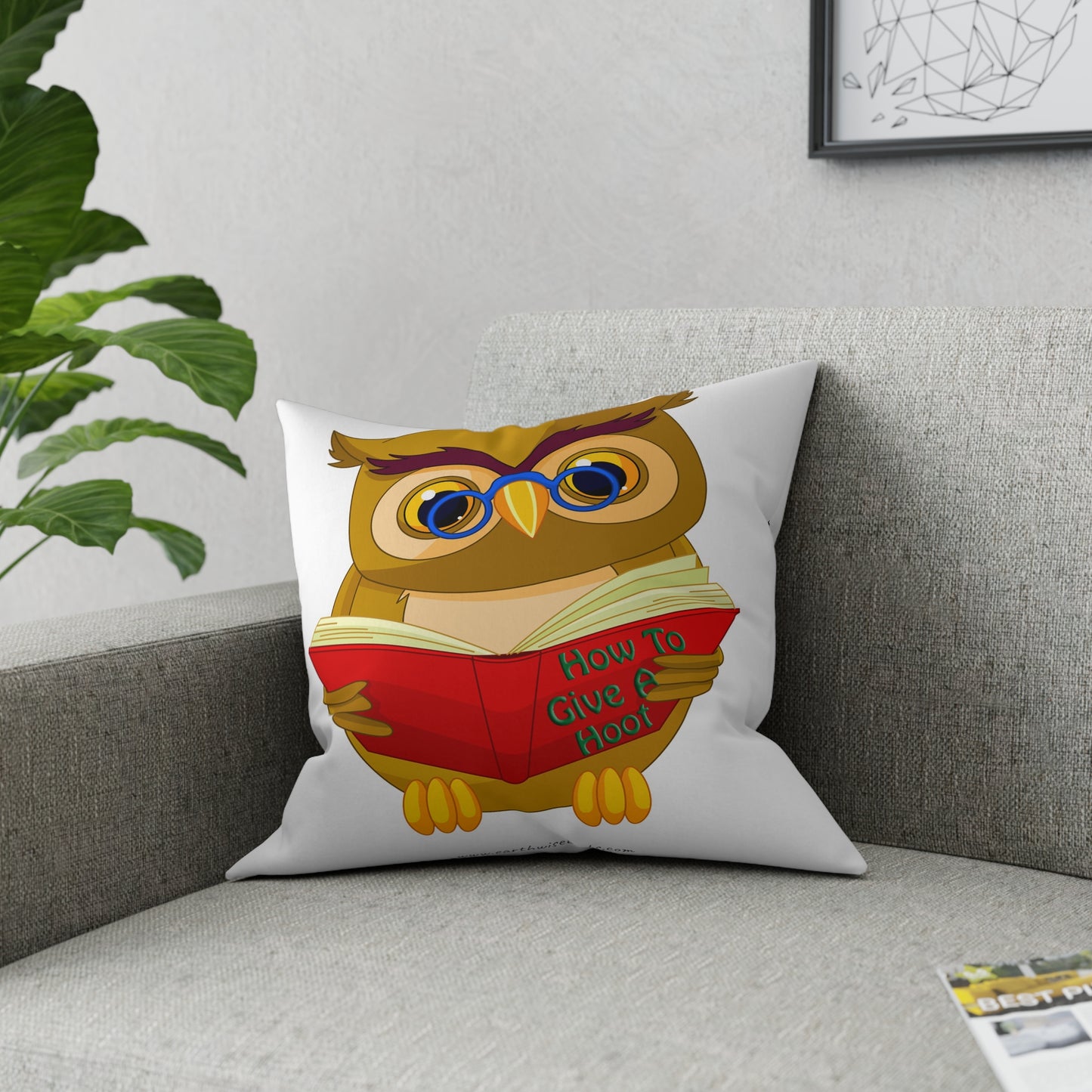 Broadcloth Pillow How to Give a Hoot