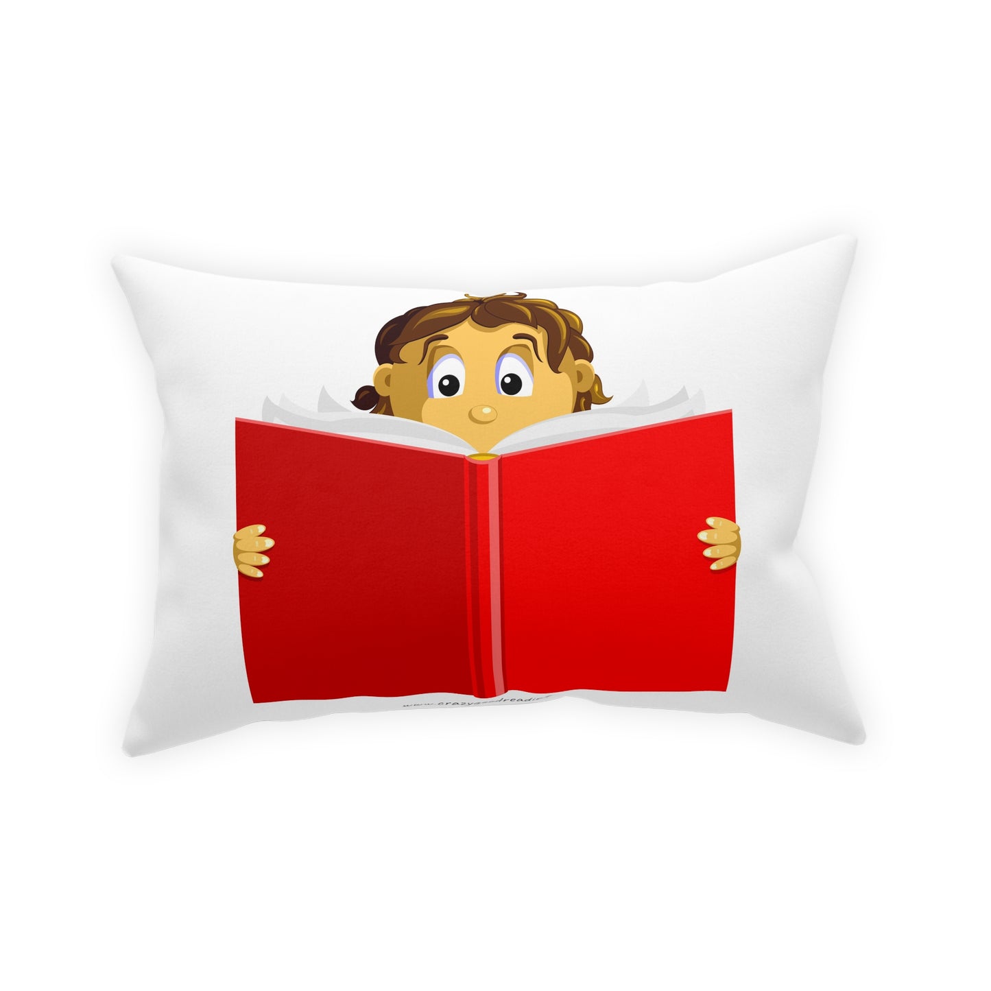 Broadcloth Pillow Girl Reading