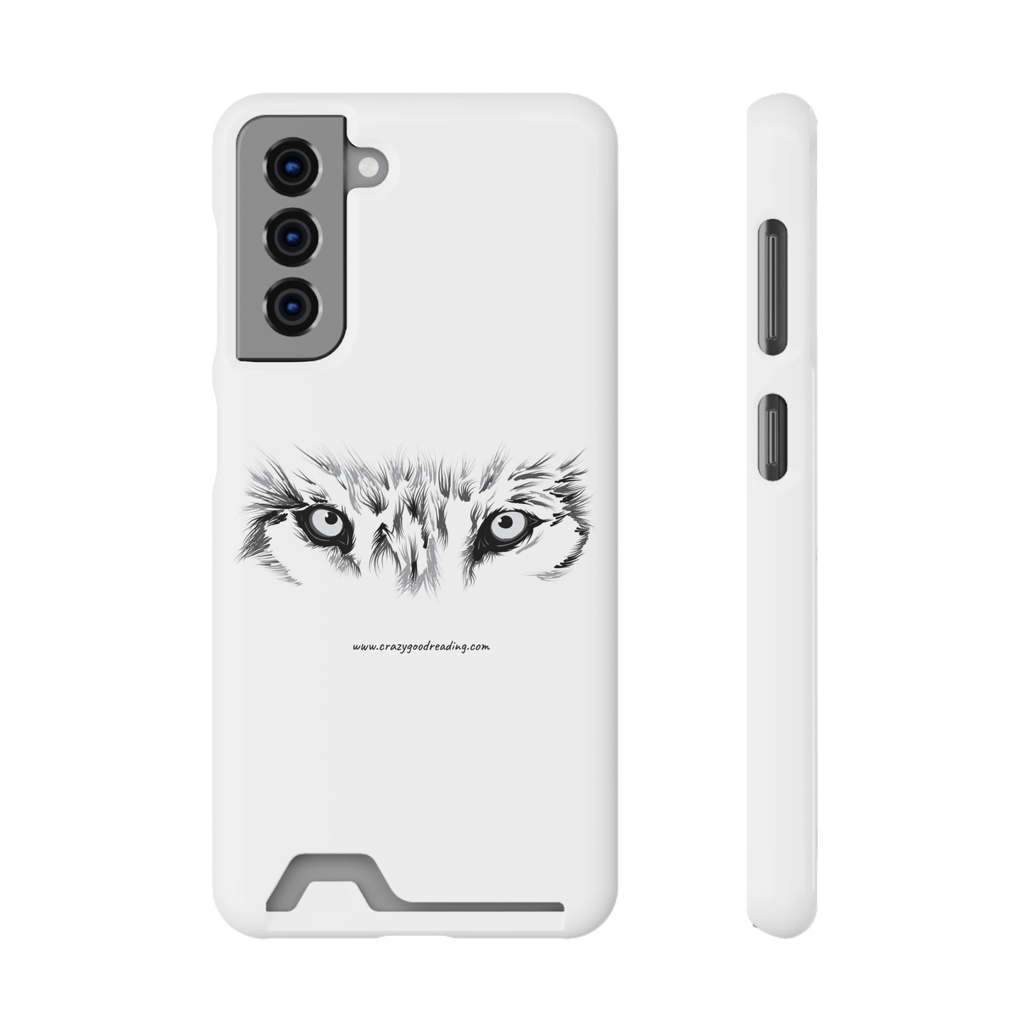 Phone Case With Card Holder "Wolf Eyes"