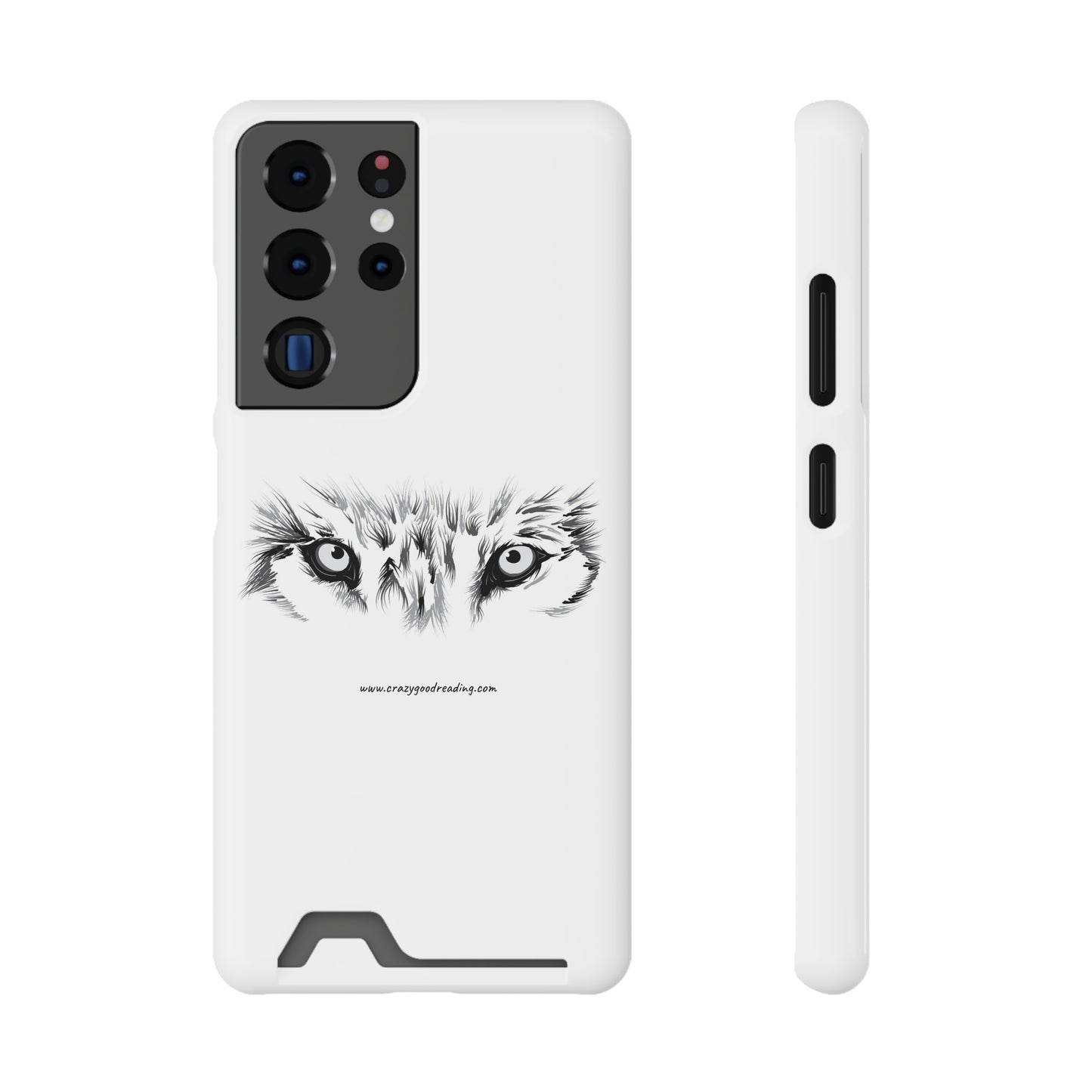 Phone Case With Card Holder "Wolf Eyes"