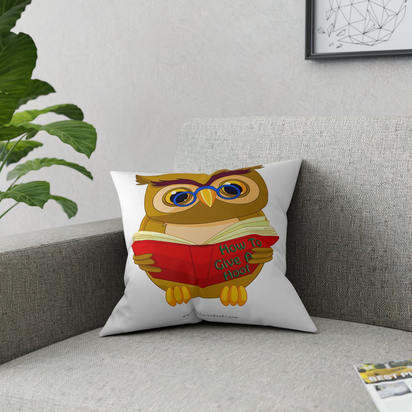 Broadcloth Pillow How to Give a Hoot